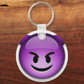 Naughty Emoji face Sleutelhanger (Voorkant)