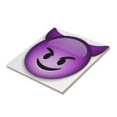Naughty Emoji face Tegeltje (Zijkant)