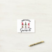 Naughty en ik hebben het. Grappig kerstcitaat voor Post-it® Notes (Op bureau)