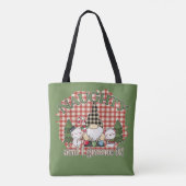 Naughty en ik koken het kerstfeestmaal tote bag (Achterkant)