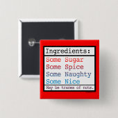 Naughty en Nice Button (Voorkant /achterkant)