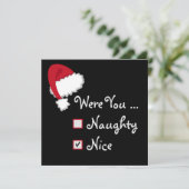 Naughty- en Nice-cadeaubon (Staand voorkant)