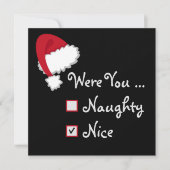 Naughty- en Nice-cadeaubon (Voorkant)