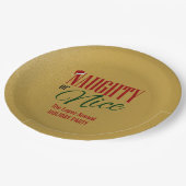 Naughty en Nice Holiday Papieren Bordje (Gekanteld)