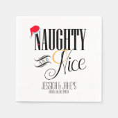 Naughty en Nice Holiday Servetten (Voorkant)