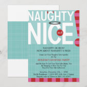 Naughty en Nice Kaart (Voorkant / Achterkant)