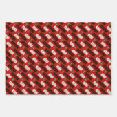 Naughty en Nice Kerstmis Inpakpapier Vel (Voorkant 3)