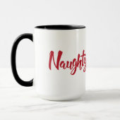 Naughty en Nice Kerstmis Mok (Links)