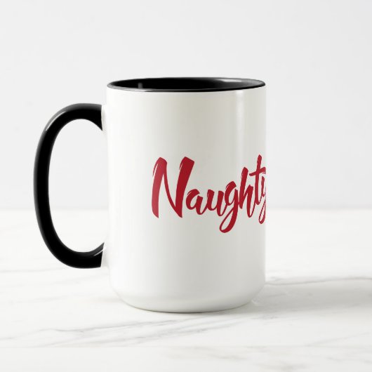 Naughty en Nice Kerstmis Mok (Links)