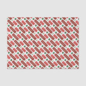 Naughty en Nice Kerstmis Tissuepapier (Voorkant)