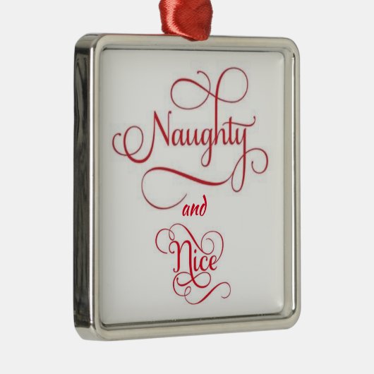 **NAUGHTY EN NICE* ORNAMENT (Rechts)