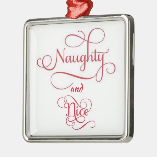 **NAUGHTY EN NICE* ORNAMENT (Links)