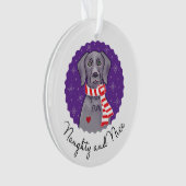 Naughty en Nice Ornament (voorkant)