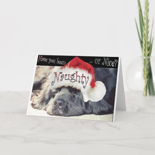 Naughty Feestdagen Kaart (Voorkant)