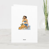 Naughty Flirty Retro Beachy Kaart (Achterkant)