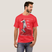 Naughty Fun Christmas Ho Pinup Mannen Xmas T-shirt (Voorkant volledig)