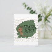 Naughty Funny Christmas Reindeer Poop Kaart (Staand voorkant)