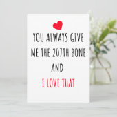 Naughty Funny Happy Jubileum Kaart voor haar (Staand voorkant)