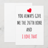 Naughty Funny Happy Jubileum Kaart voor haar (Voorkant / Achterkant)