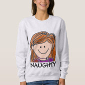 NAUGHTY Funny LADIES T-Shirts (Voorkant)
