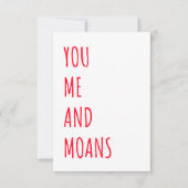 Naughty Funny Valentijnsdag & Birthday Kaart (Voorkant)