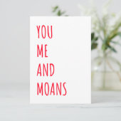 Naughty Funny Valentijnsdag & Birthday Kaart (Staand voorkant)