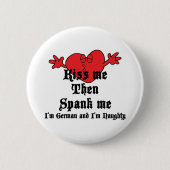 Naughty German Ronde Button 5,7 Cm (Voorkant)