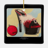 Naughty Girl 2020 Schilderen op een Keramisch Ornament (Achterkant)