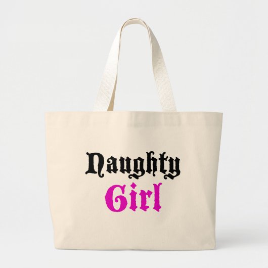 Naughty Girl Grote Tote Bag (Voorkant)