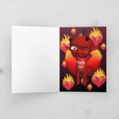 Naughty Girl Happy Valentine's Day Groeten Kaart (Binnen)