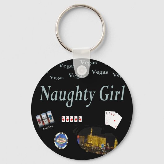 Naughty Girl Las Vegas Sleutelhanger (Voorkant)