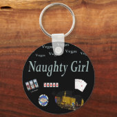 Naughty Girl Las Vegas Sleutelhanger (Voorkant)