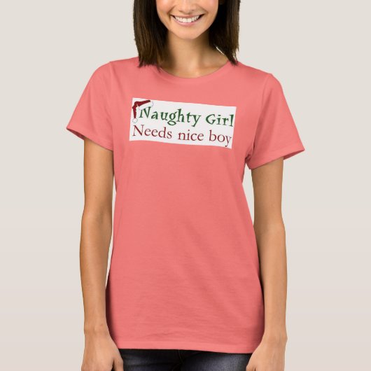 Naughty Girl t-shirt (Voorkant)