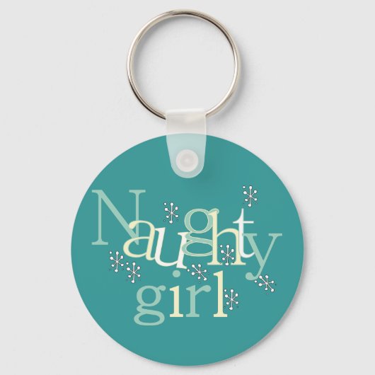 Naughty Girl Tshirts en Gifts Sleutelhanger (Voorkant)