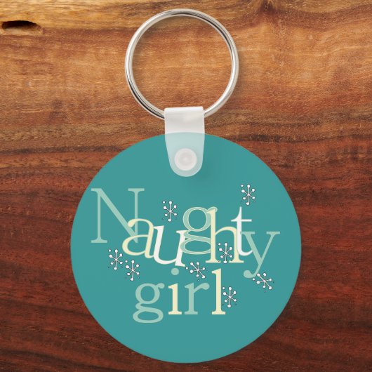 Naughty Girl Tshirts en Gifts Sleutelhanger (Voorkant)