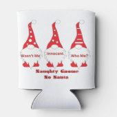 Naughty Gnome, geen kerstman op een drankje Blikjeskoeler (Achterkant)