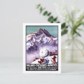 Naughty Gnomes Making Giant Snowball Poster Briefkaart (Staand voorkant)