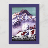 Naughty Gnomes Making Giant Snowball Poster Briefkaart (Voorkant)