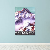 Naughty Gnomes Making Giant Snowball Poster Canvas Afdruk (Insitu (Houten vloer))