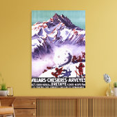 Naughty Gnomes Making Giant Snowball Poster Canvas Afdruk (Insitu (Woonkamer))