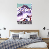 Naughty Gnomes Making Giant Snowball Poster Canvas Afdruk (Insitu (Slaapkamer))