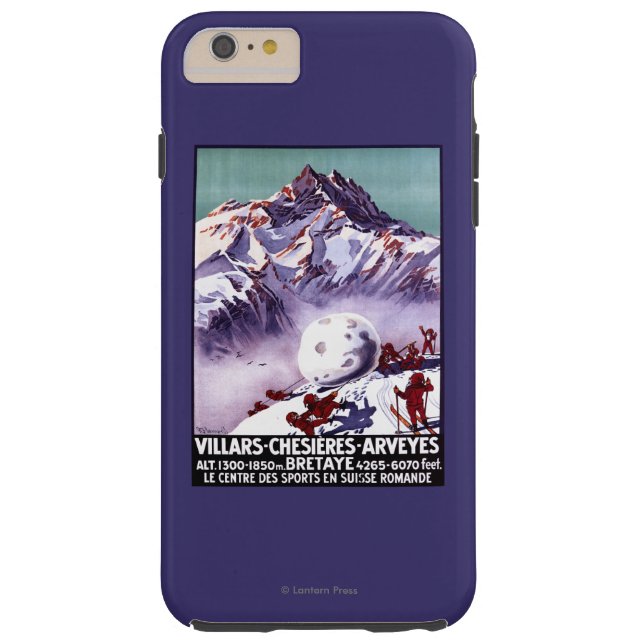 Naughty Gnomes Making Giant Snowball Poster Case-Mate iPhone Case (Achterkant)