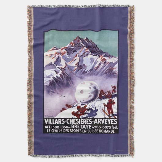 Naughty Gnomes Making Giant Snowball Poster Deken (Voorkant Verticaal)