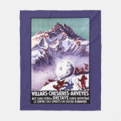 Naughty Gnomes Making Giant Snowball Poster Fleece Deken (Voorkant)