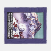 Naughty Gnomes Making Giant Snowball Poster Fleece Deken (Voorkant (Horizontaal))