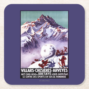 Naughty Gnomes Making Giant Snowball Poster Kartonnen Onderzetters