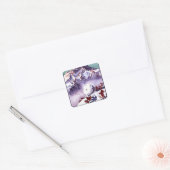 Naughty Gnomes Making Giant Snowball Poster Vierkante Sticker (Envelop)