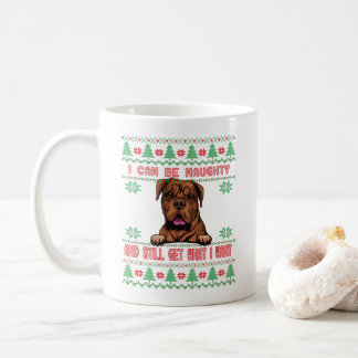 Naughty Great Dane Ugly KerstSweater Koffiemok