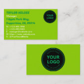 Naughty Green  Visitekaartje (Voorkant / Achterkant)