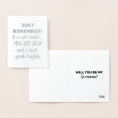 Naughty Groom en Groomsman ontwerpovereenkomst Folie Kaarten (Display)